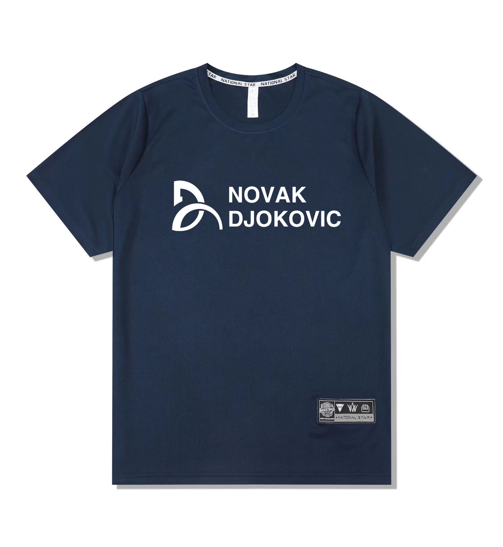 Skkan Djokovic Tennis Clothes Men and Women's Lifts Short-sleeved Culture Shirt Training Jersey Professional
