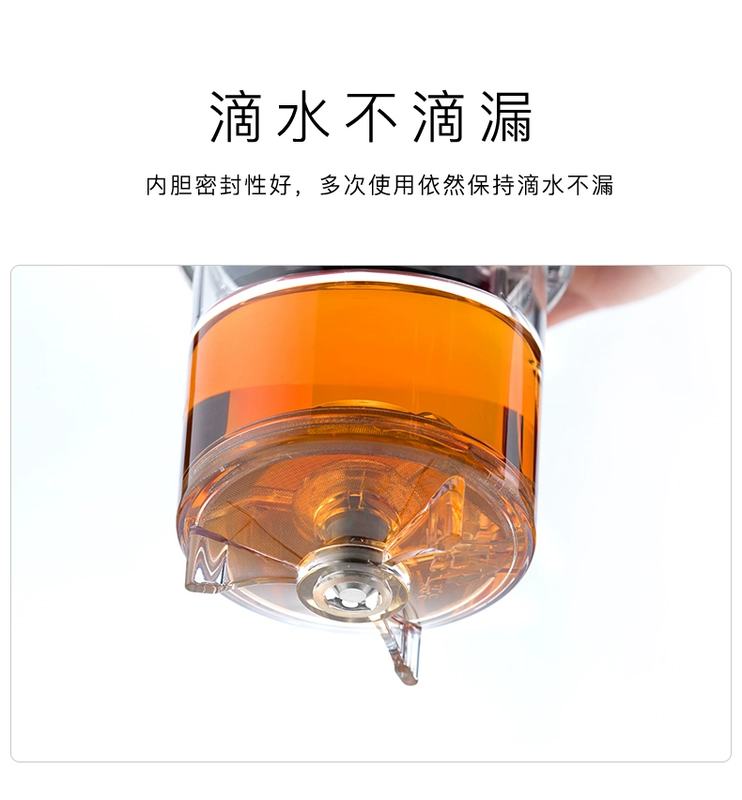 Ấm trà quýt Shangming xiaoqing ấm trà thủy tinh dày chịu nhiệt độ cao ấm trà hoa ly thanh lịch bộ lọc trà gia dụng - Trà sứ