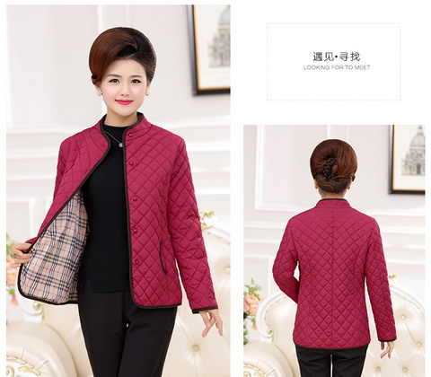 Mùa xuân 2018 và mẹ mới với áo khoác cotton mỏng cho phụ nữ 40 tuổi 50 bộ đồ cotton mùa đông và áo khoác cotton nữ áo khoác cho người lớn tuổi
