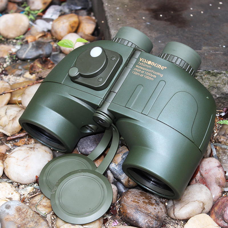 7 Times Waterproof Shock-Proof Nautical Military Forest Ranch Power Survey Ranging Professional HD Telescope With Lamp Compass