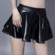 Pu oily patent leather sun skirt A-line skirt short skirt fashionable