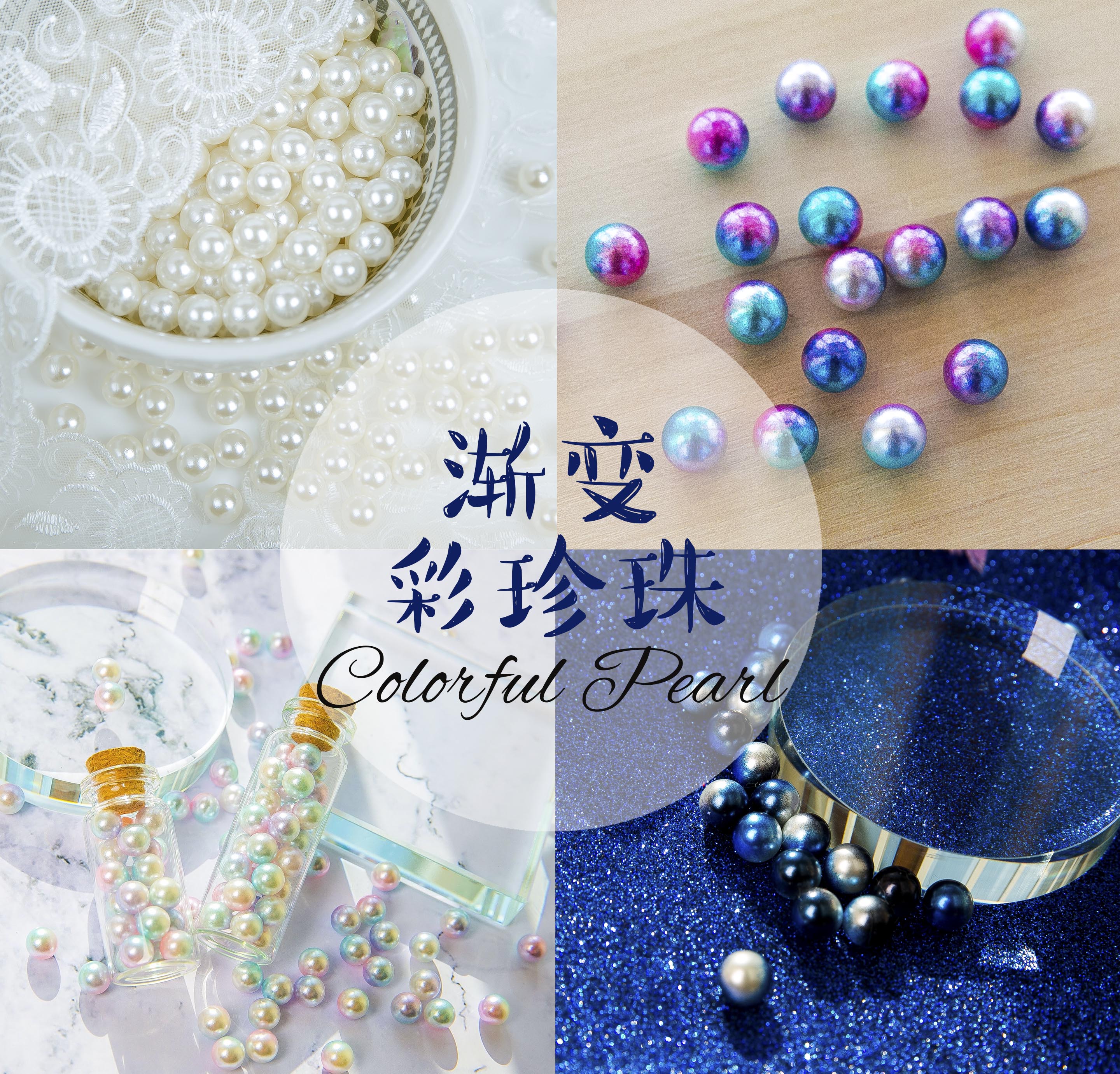 Phantom asymptotic human fish Ji tears pearl powder blue white string Teenage Hearts Emulation Fake and unporous photo props