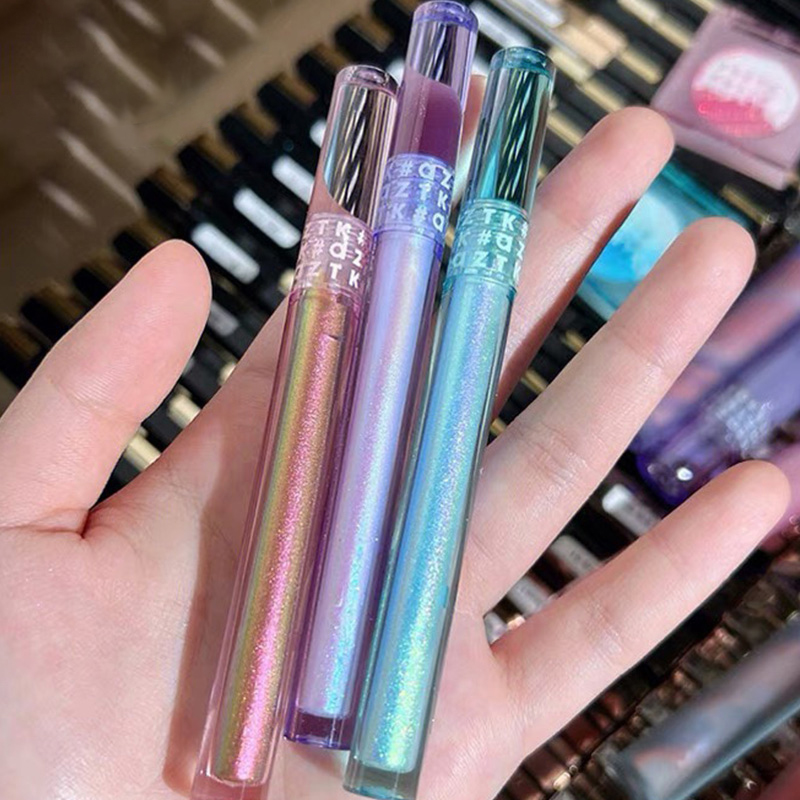 aztk Changloon Liquid Eye Shadow Mate Low Saturated Cyberpunk Liquid EyelinesPen Ultra-shiny Crystal Shining