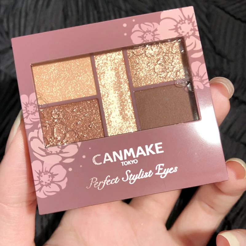 Japan chopped sister canmake eye shadow well field matte earth color daily makeup five - color eye disk 2022 new