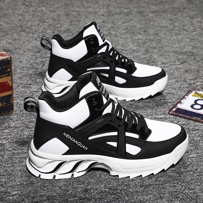 High Cylinder Shoes Men's Spring Autumn Season Putian Basketball Trend 100 Hitch Plate Shoes Casual Sneakers 2022 New Tide Shoes Man