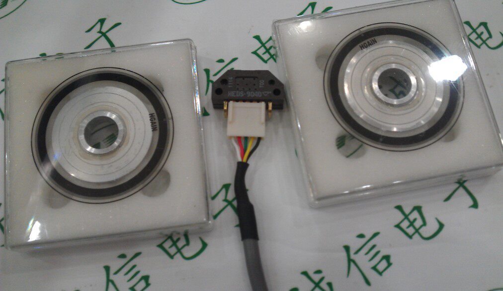 Increased Encoder HEDS-9040#J00 1024 Line Three Channel Reading Cylinder Case Complete