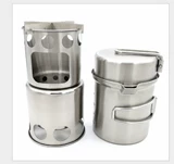 Открытая печь для одно солдат для печи Печь Печи портативная нагревательная печь из нержавеющей стали складная печь Печа Печа печь