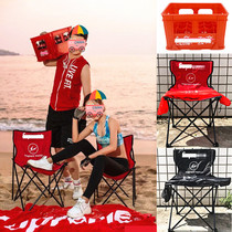 Custom brigade wedding photography props folding fishing chair Sea View beach chair photo studio photo beer box Cola frame