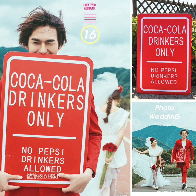 Wedding Dress Photography Props Han Style Letter Hands with board Exterior View Brigade Shooting Lovers to Write True Photograph Handheld Prop Letter Board