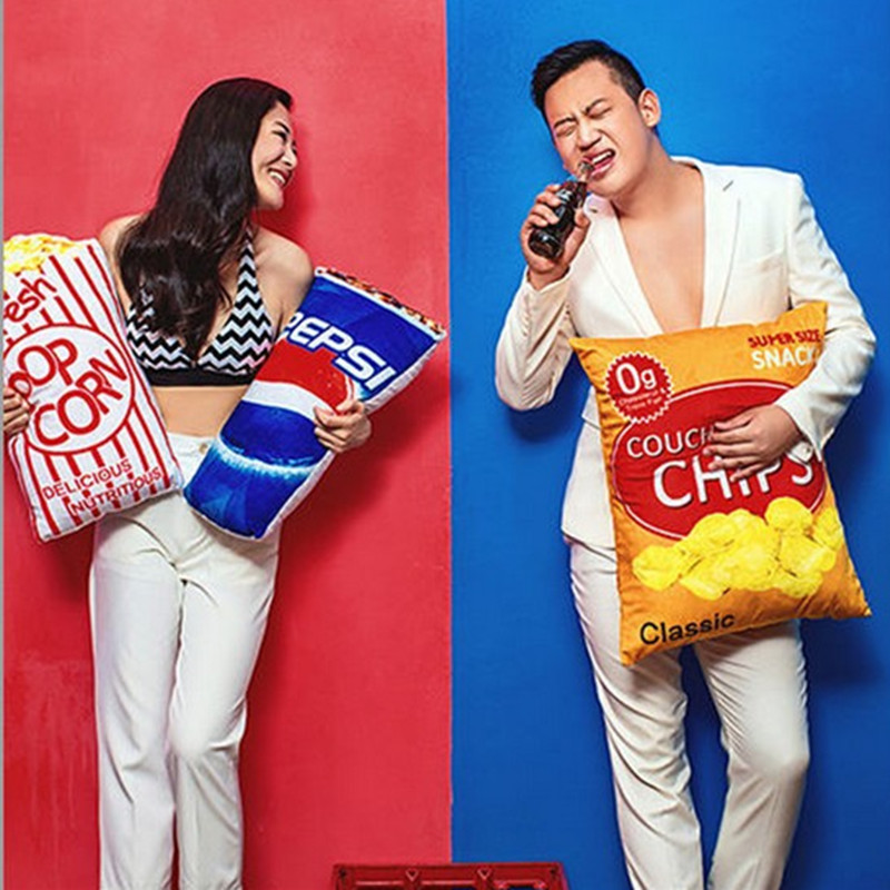 Wedding Dress Children Photo Props Cartoon Hug Pillow Photo Gallery Outside View Creative Writing Real Swing Piece Coke Potato Chips Popcorn Pillows