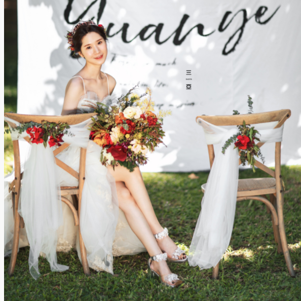 Photo Museum Outside Photo Prop with backsolid wooden cross chair wedding brigade personality written real-world decoration decoration