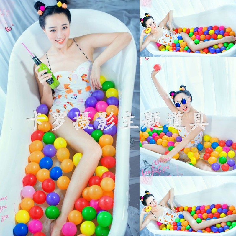 Wedding photography children themed props ocean ball baby photography toy Bobo couple wrote real photo props