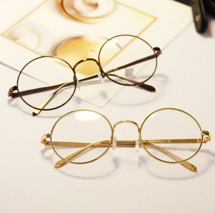 Han Style Wedding Yarn Photography Props Glasses Round Sunglasses Retro Doctoral Mirror Exterior View Brigade Pat Retro Sunglasses Props