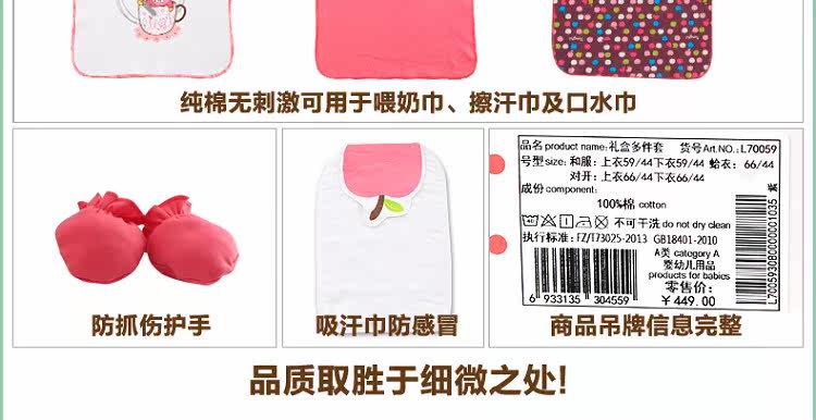 Coffret cadeau pour nouveau-né - Vêtements + Accessoires - Ref 1974866 Image 9