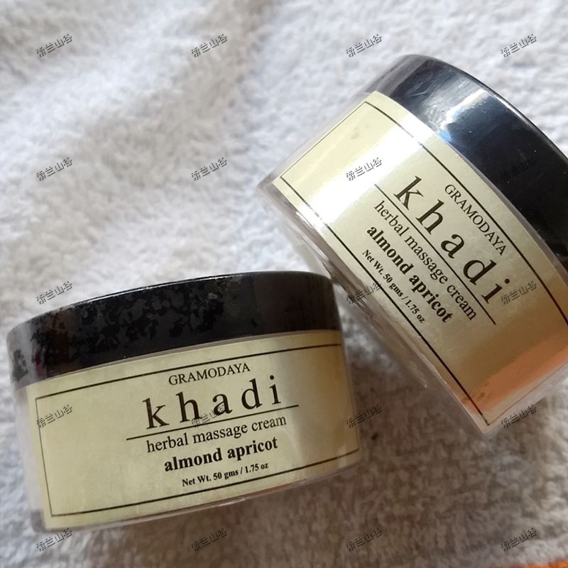 临期特价印度甜杏按摩膏Khadi almond apricot杏仁面部按摩霜进口