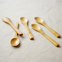 Nishida Muyu small bamboo spoon Japanese spoon long handle coffee dessert Honey Spoon soup spoon ice cream spoon ice cream spoon