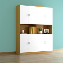 Office furniture wooden filing cabinet bookcase combination data filing cabinet boss room background file cabinet with lock