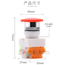 Zhuang Silver Mushroom Head Silver Dot Self Reset Switch Button Y090LAY3711M Small round press New 22MM