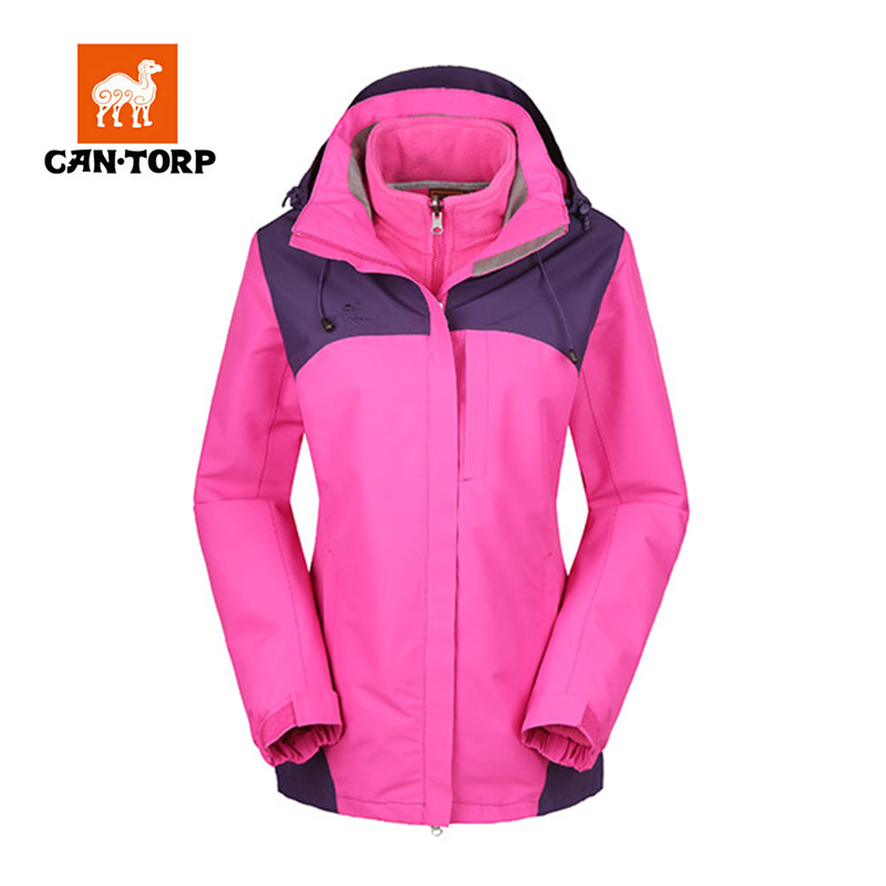 cantorp outdoor charger dress woman in autumn and winter three in one or two pieces of detachable warm and waterproof mountain climbing suit