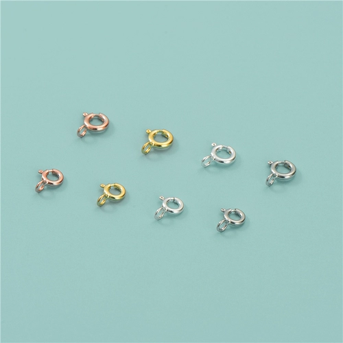 Материал пряжки ручной работы из стерлингового серебра 925 пробы своими руками, соединение ожерелья ручной работы и закрывающая пряжка, кольцо для рта, пряжка QQ, аксессуары, головка ремня