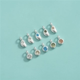 Цирконий, подвеска, аксессуары, цепочка до ключиц из жемчуга, серебро 925 пробы