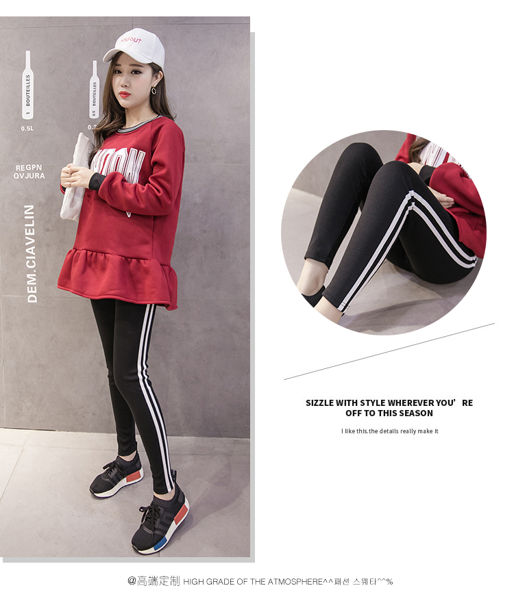 Bà bầu xà cạp mùa xuân và mùa thu cotton cho bà bầu cộng với phân bón XL thể thao nâng bụng quần 200 kg mỡ mẹ MM đồ bầu