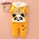 Mùa thu và mùa đông 0-2-3 tuổi Quần áo nam nửa mùa đông Quần áo trẻ em cotton cho bé gái mặc ba bộ thủy triều