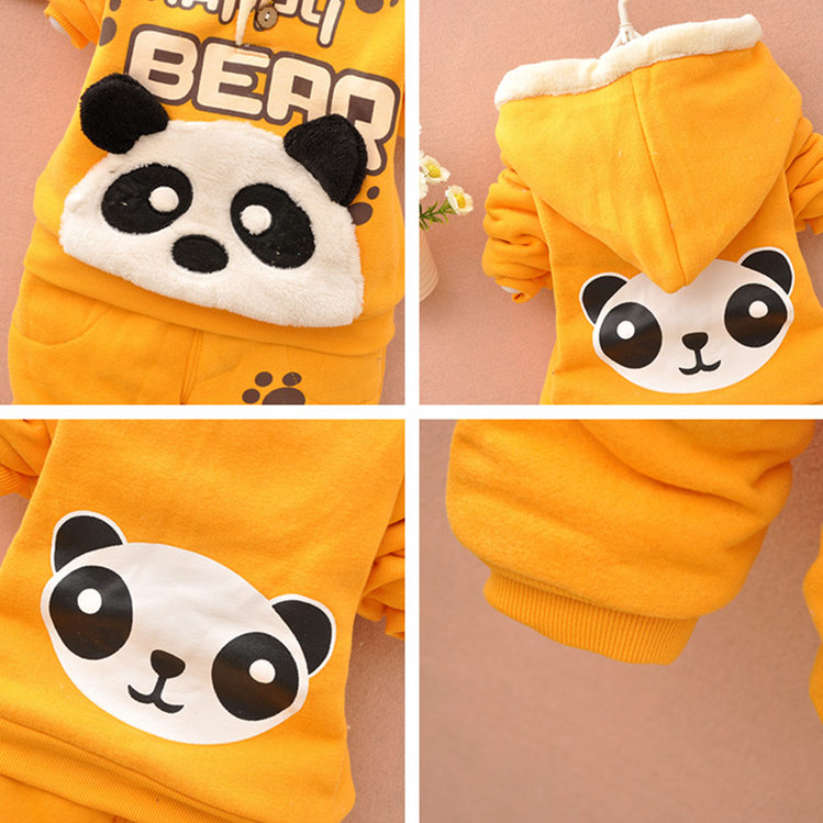 Mùa thu và mùa đông 0-2-3 tuổi Quần áo nam nửa mùa đông Quần áo trẻ em cotton cho bé gái mặc ba bộ thủy triều quần áo sành điệu cho be gái