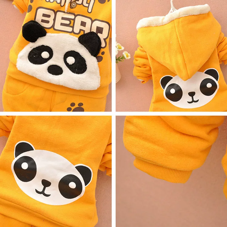 Mùa thu và mùa đông 0-2-3 tuổi Quần áo nam nửa mùa đông Quần áo trẻ em cotton cho bé gái mặc ba bộ thủy triều