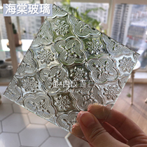 Haitang glass sides plaid glass stone veins living room art glass embossed glass partition glass special film