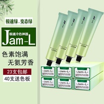 JamL Extreme Speed Green Cold Color Instrumental Dyeing And Hair Salty Hair Shop Special Strengthen Color Change Too Green Paste Hair Salon Professional Dyeing Cream