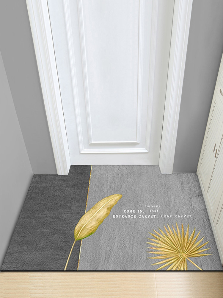 Advanced Floor Mat Entrance Door Entrance Living Room Rug Modern Simple Large Area Can be Cut and Washed Non-slip Bathroom Mat