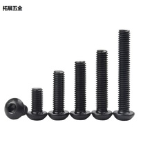 Hair black high strength 10 9 grade round head hexagonal screw disc head bolt M1 M1 6M2 5M3M4 5M3M4 4-50