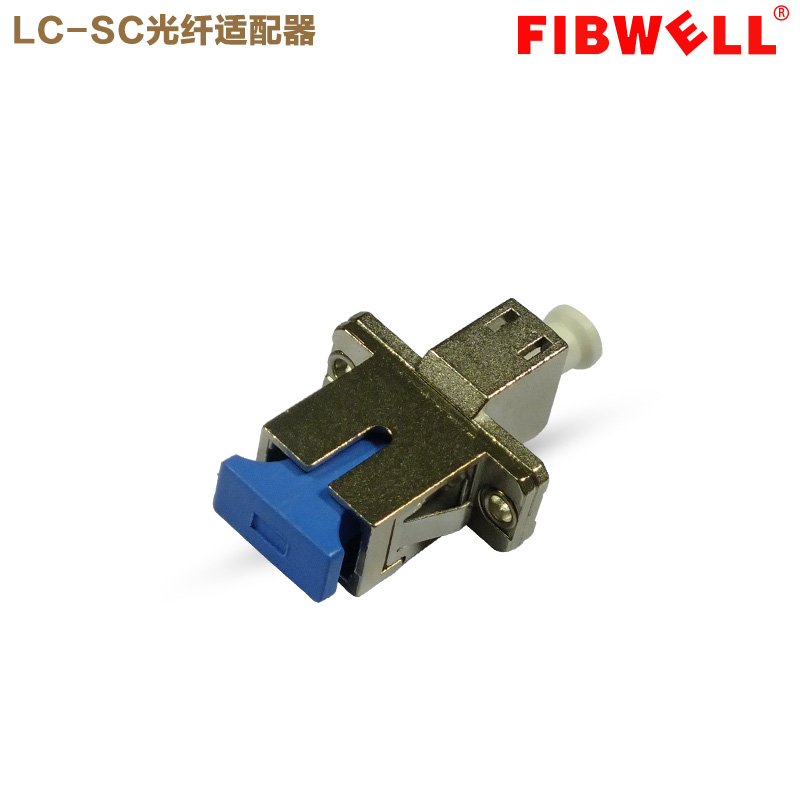 SC-LC Fiber Optic Metal Adapter Coupler Flange (New)