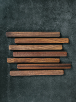 Engraved LOGO Walnut Wood Stirring Rod Log Coffee Spoon Soup Spoon Tablespoon Disposable Stirring Spoon Long