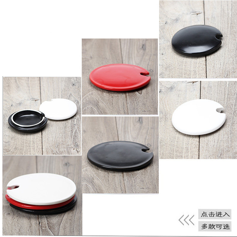 Round ceramic cover universal mug lid Cup Cup cover ceramic cover small mouth big mouth matte cup cover