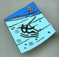 The 2008 Beijing Olympic Badge - Big Mobile Series of Wind - sail