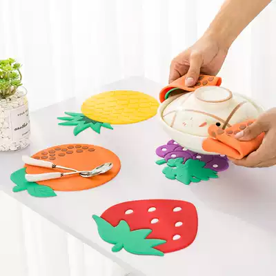 Creative plate mat table heat insulation mat household dish mat bowl mat coaster silicone table mat anti-scalding placard plate