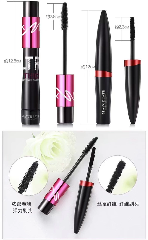 Nghiên cứu thể hình và phát triển mascara ghép lụa đích thực không thấm nước dày và tinh tế sợi tơ cong lông mi tăng trưởng chất lỏng mascara trong suốt