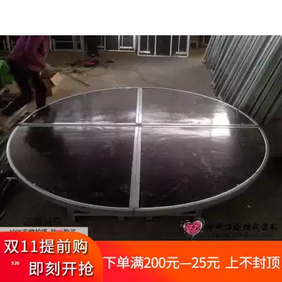 Stage round catwalk semi-circular arc folding folding folding lift catwalk wedding props catwalk
