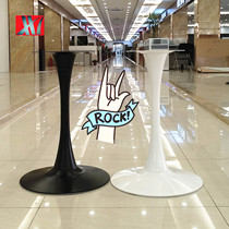 New round table feet wrought iron table frame cast iron table foot bracket solid wood round table base stainless steel table leg rack