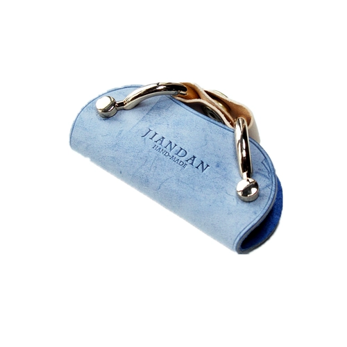 Кожаная вместительная и большая универсальная милая маленькая ключница подходит для мужчин и женщин, воловья кожа, популярно в интернете