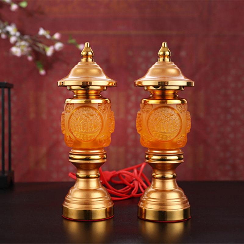 Electric candle lamp led plug-in electric candle holder for the Buddha's home Changming lamp chaebol lantern Buddha front for the lamp Buddha pair-Taobao
