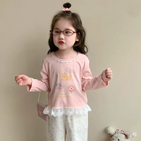 Розовый лонгслив