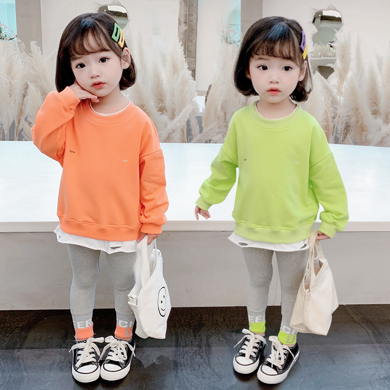 Girl Net Red Suit Foreign Pie Baby Boy Spring Clothing 2021 New Spring Autumn Season Women's Baby Han Edition Children Clothes Clothes