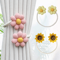 Flower curtain buckle straps living room light luxury high-end tie straps cute buckles gathering clips decorative embellishments
