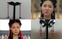  Korean drama Sunde Queen girl Tianming princess same earrings earrings ear line Hanfu Cheongsam ancient style photography accessories