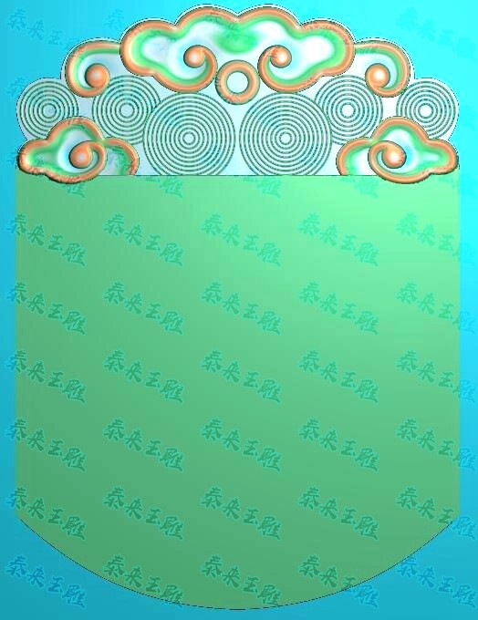 Replica Guoxiang Cloud Card Head Ping An Fine Carved plot embossed jade Grey Plot Computer Engraving JDP