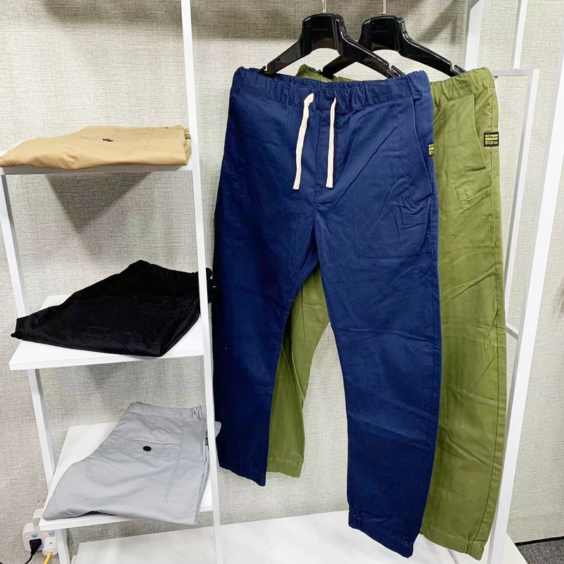 E95 Men's Plaid Arc Easiest for Match Fashion Casual Scimitar Three-Dimensional 3D Cutting Stretch Easiest for Match Personalized Casual Pants