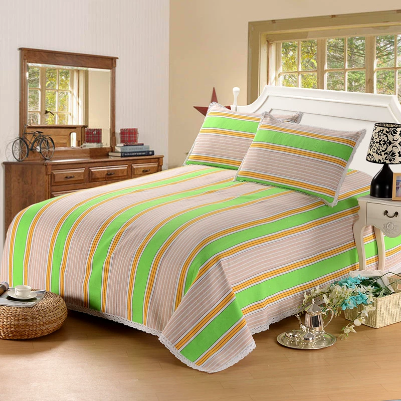 Đôi dày mat lanh thô cũ ba mảnh 200 * 230 tờ + 2 gối - Thảm mùa hè